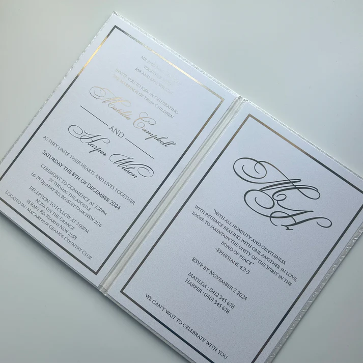 Hardcover Booklet Invitation